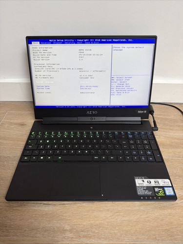Gigabyte aero xv8 - aero, 15