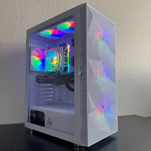 White gaming intel core - white, |
