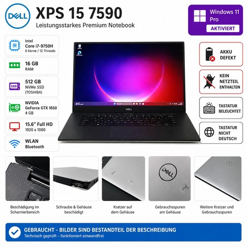Dell xps 7590 - xps, 15