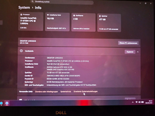 Dell xps 7590 9750h 16gb - 7590,