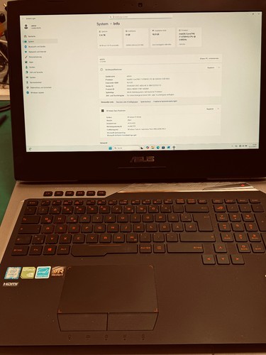 Asus rog g752vm - rog, gaming